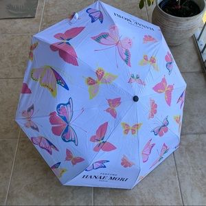 Hanae Mori butterfly white Umbrella, new without tags